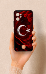 Reeder S19 Max Pro Uyumlu Kurt Türk Bayrağı Desenli Silikon Kılıf