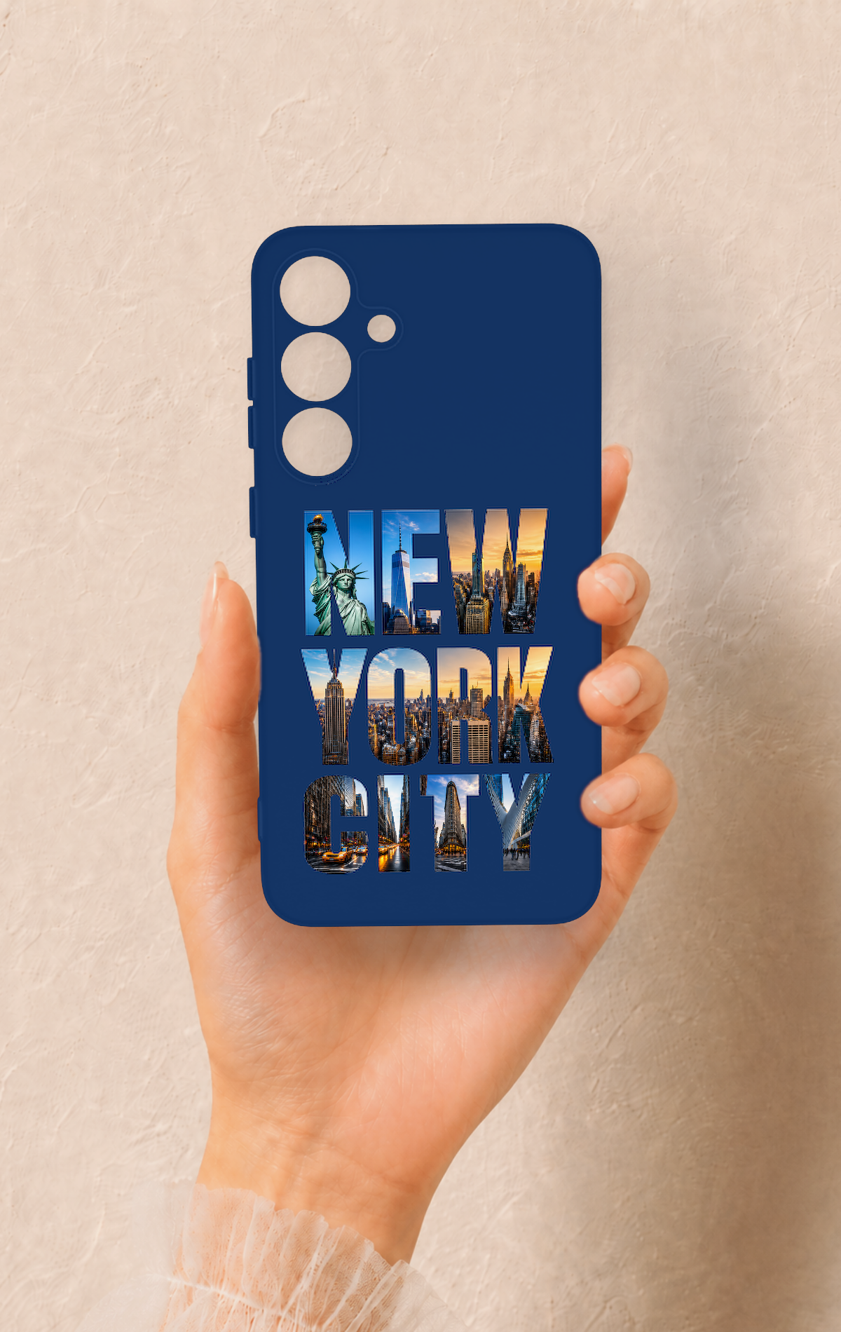 Samsung S25 Plus Uyumlu New York City Desenli Silikon Kılıf