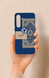 Samsung S25Fe Uyumlu Mavi Etnik Halı Desenli Silikon Kılıf