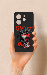 Redmi Note 14 4G Uyumlu Sync Die Desenli Silikon Kılıf