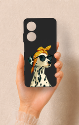 Oppo A60 Uyumlu Cool Dalmaçyalı Desenli Silikon Kılıf