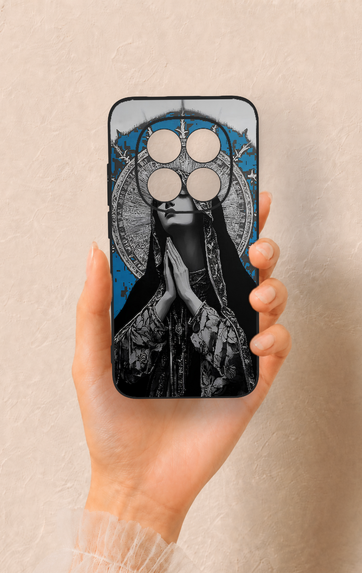 Redmi Note 15 Pro 5G Uyumlu Rahibe Desenli Silikon Kılıf
