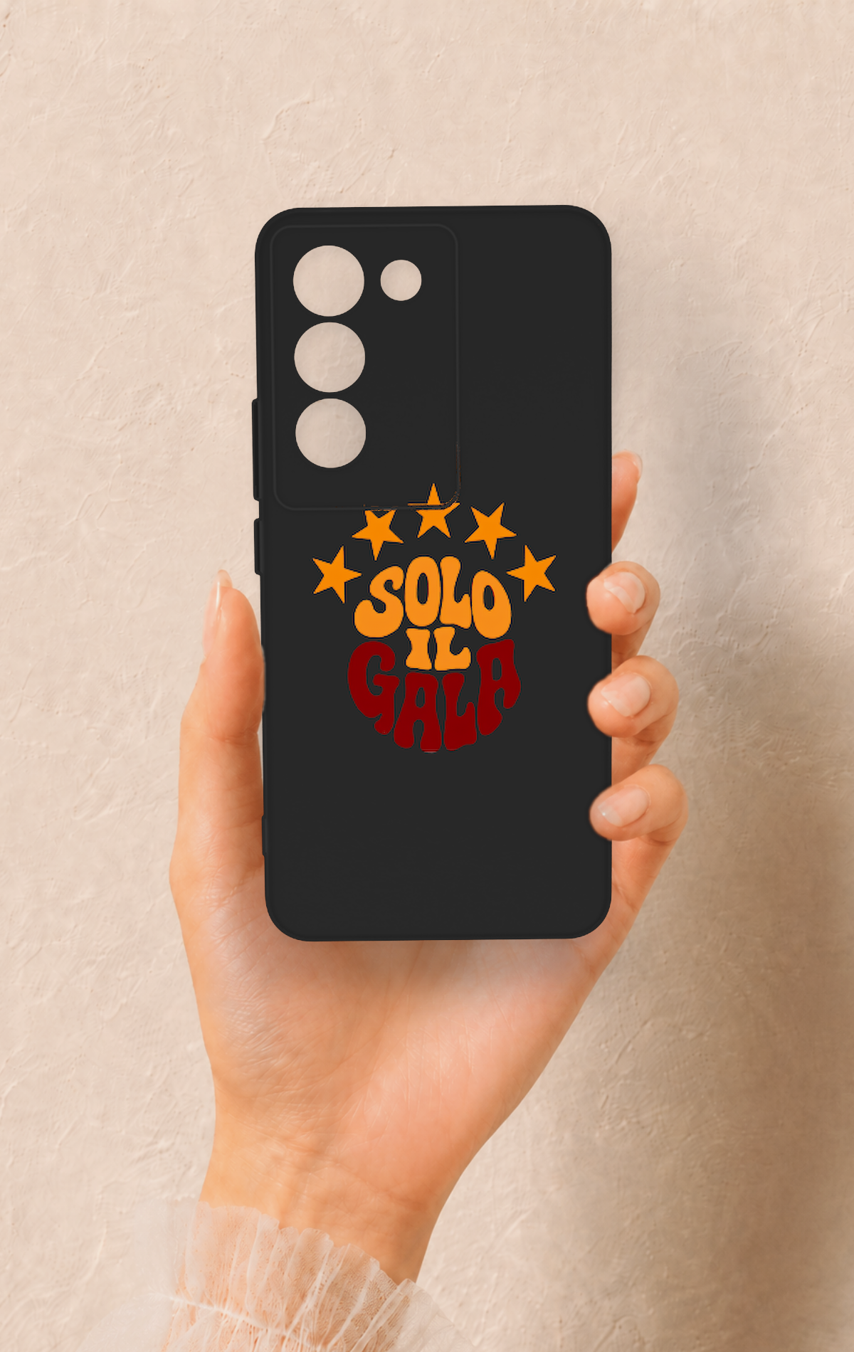 Vivo V30 Lite Uyumlu Solo IL Gala Desenli Silikon Kılıf