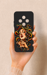 Tecno Spark 30C Uyumlu Medusa Desenli Silikon Kılıf