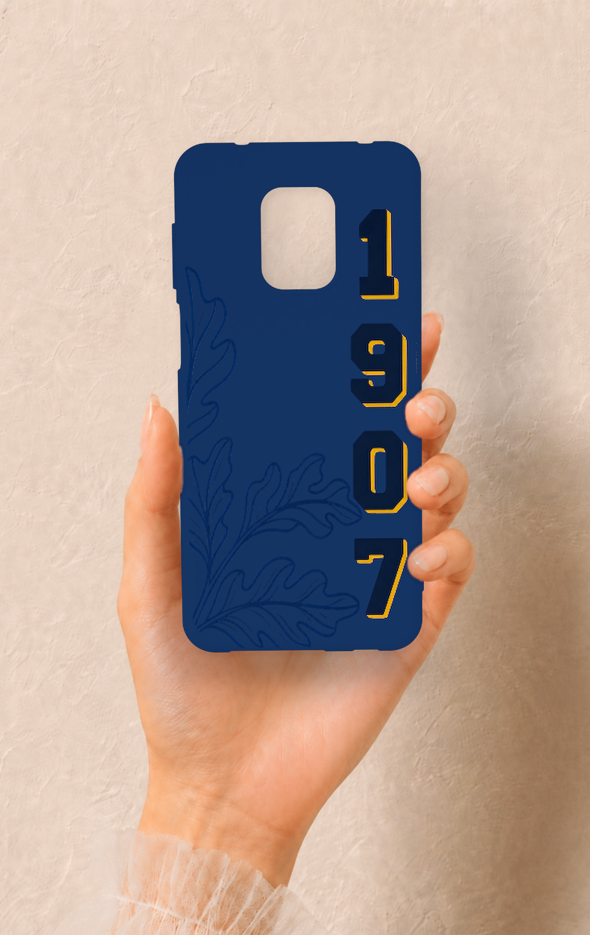 Redmi Note 9 Pro 9S Uyumlu 1907 Palamut Desenli Silikon Kılıf