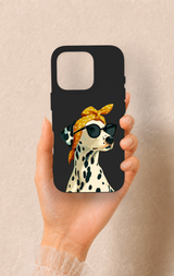 iPhone 16 Pro Uyumlu Cool Dalmaçyalı Desenli Silikon Kılıf