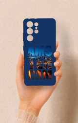 Samsung S21 Ultra Uyumlu Amsterdam Desenli Silikon Kılıf