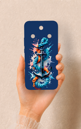 Honor Magic 8 Lite Uyumlu Anchor Desenli Silikon Kılıf