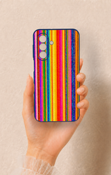 Samsung A17 Uyumlu Rengarenk Desenli Silikon Kılıf
