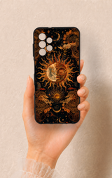 Samsung A13 Uyumlu Mistik Güneş Desenli Silikon Kılıf