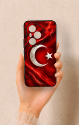 Honor 400 Pro Uyumlu Türk Bayrağı Desenli Silikon Kılıf