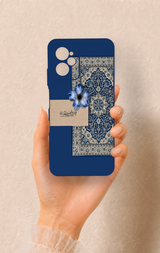 Casper Via X30 Uyumlu Mavi Etnik Halı Desenli Silikon Kılıf