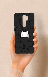 Redmi Note 8 Pro Uyumlu Many Cats Desenli Silikon Kılıf