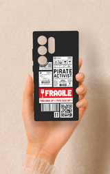 Samsung S24 Ultra Uyumlu Fragile Desenli Silikon Kılıf