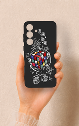 Samsung S25 Plus Uyumlu Rubik Küb Desenli Silikon Kılıf