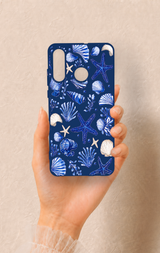 Huawei P30 Lite Uyumlu Deniz Kabuğu Desenli Silikon Kılıf