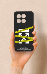 Poco X6 Pro Uyumlu Off White Desenli Silikon Kılıf