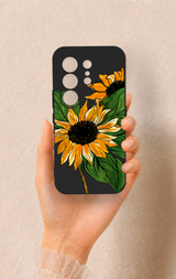 Tecno Camon 50 4G Uyumlu Ay Çiçeği Desenli Silikon Kılıf