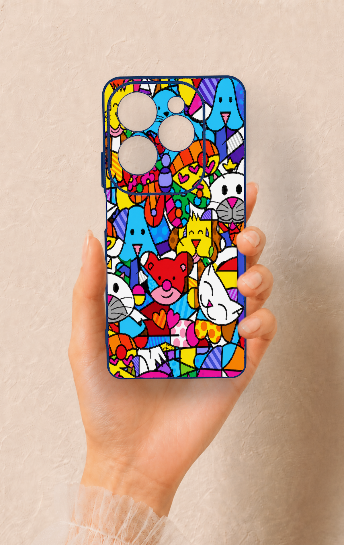 İnfinix Hot 40 Pro Uyumlu Britto Garden Desenli Silikon Kılıf