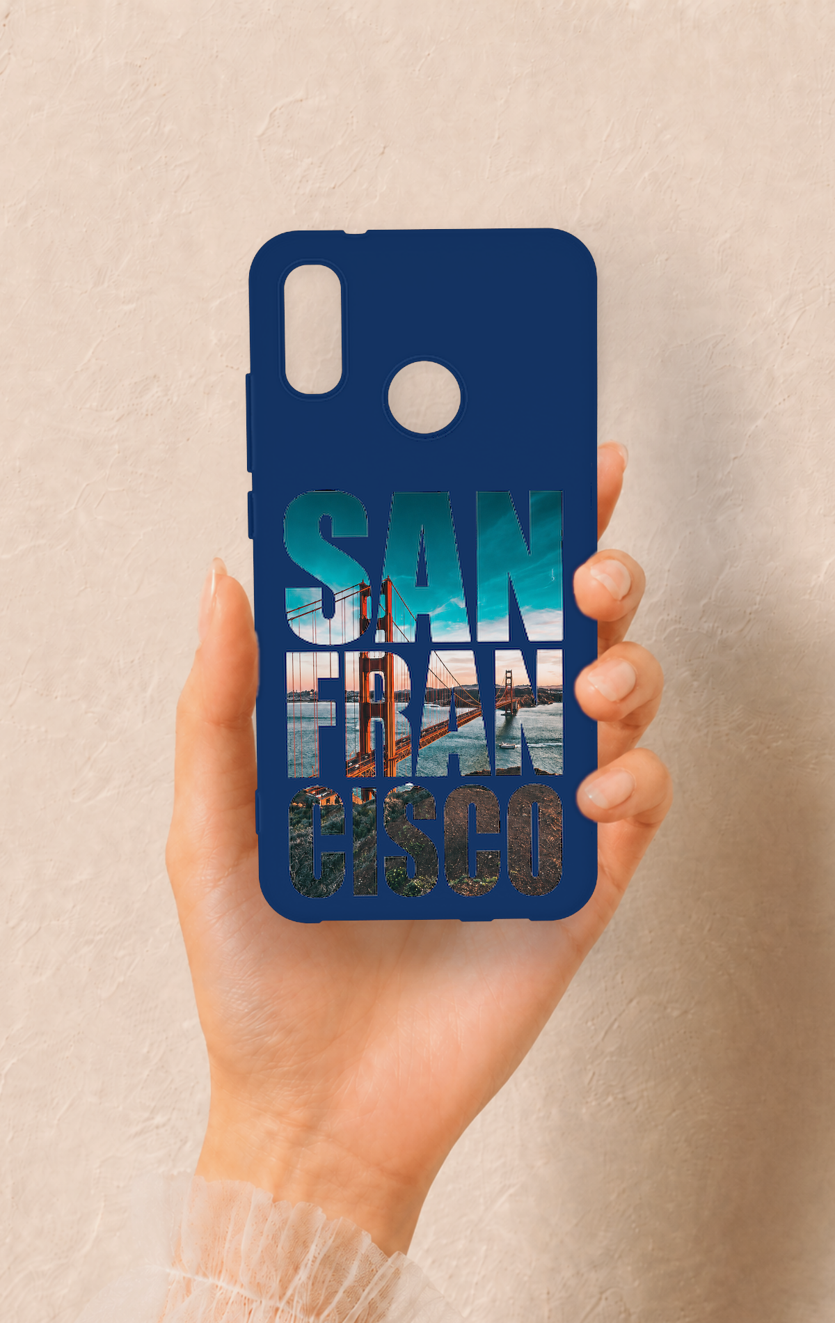 Huawei P20 Lite Uyumlu San Francisco Desenli Silikon Kılıf