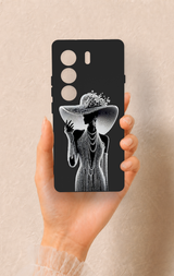 Tecno Camon 40 4G Uyumlu Lady Desenli Silikon Kılıf