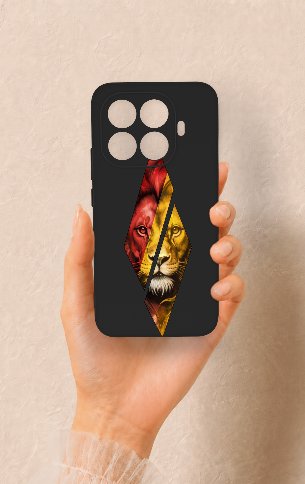 Mi 15T PRO Uyumlu Kesik Aslan Desenli Silikon Kılıf