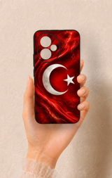 Honor 400 Uyumlu Türk Bayrağı Desenli Silikon Kılıf