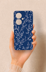Oppo Reno 11F Uyumlu İnce Yaprak Dalı Desenli Silikon Kılıf