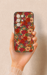 Realme C85 5G Uyumlu Pastel Çiçek Bahçesi Desenli Silikon Kılıf