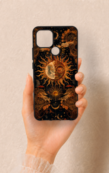Oppo A15 Uyumlu Mistik Güneş Desenli Silikon Kılıf