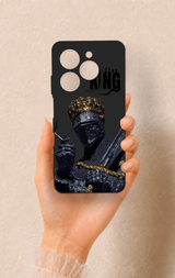Tecno Spark 20C Uyumlu King Desenli Silikon Kılıf