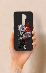 Oppo A5 2020 Uyumlu Atatürk Anıtkabir Desenli Silikon Kılıf