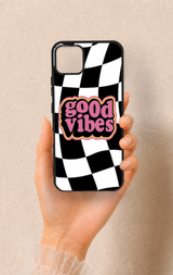 Realme C11 2021 Uyumlu Black Good Vibes Desenli Silikon Kılıf