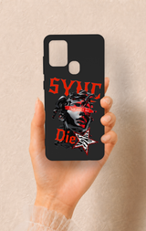 Samsung A21S Uyumlu Sync Die Desenli Silikon Kılıf