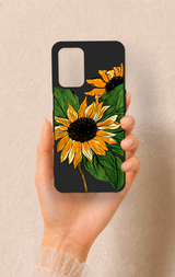 Oppo A54 Uyumlu Ay Çiçeği Desenli Silikon Kılıf