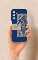 Samsung A05s Uyumlu Mavi Etnik Halı Desenli Silikon Kılıf