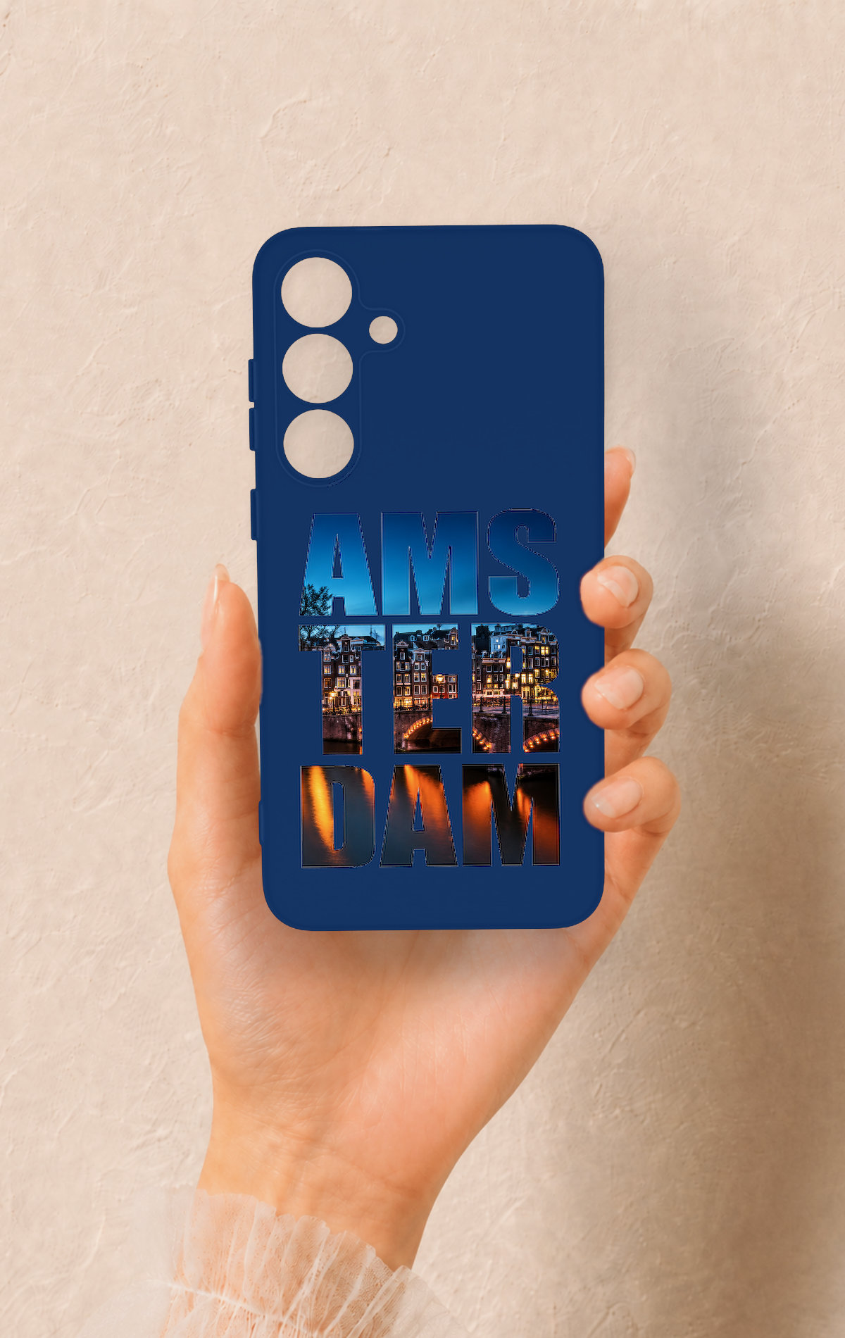 Samsung S25 Plus Uyumlu Amsterdam Desenli Silikon Kılıf