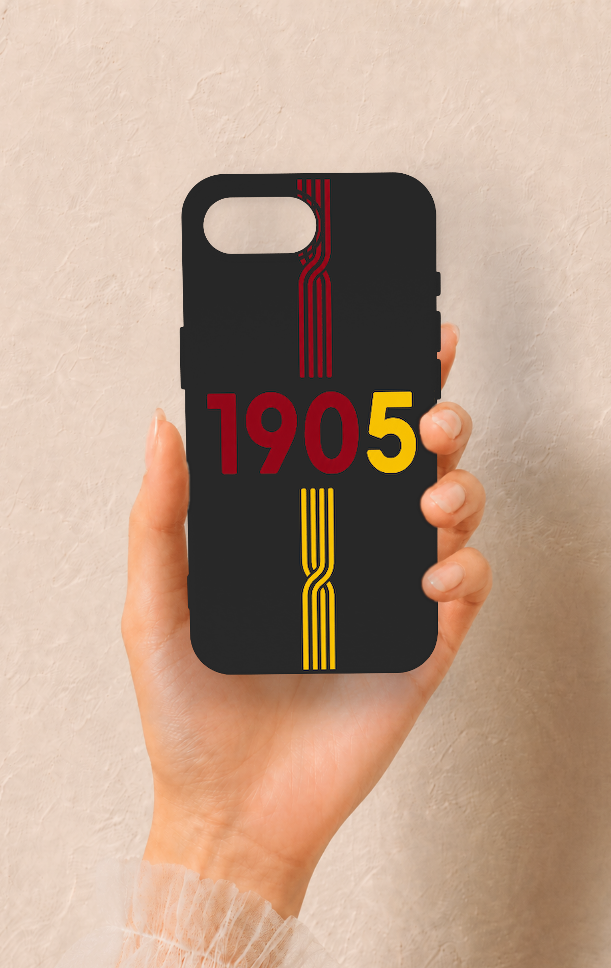 iPhone 16E Uyumlu 1905 Kemer Desenli Silikon Kılıf