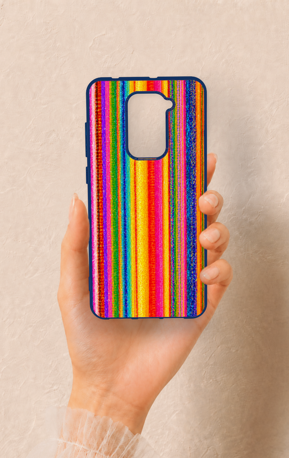 Redmi Note 9 Uyumlu Rengarenk Desenli Silikon Kılıf