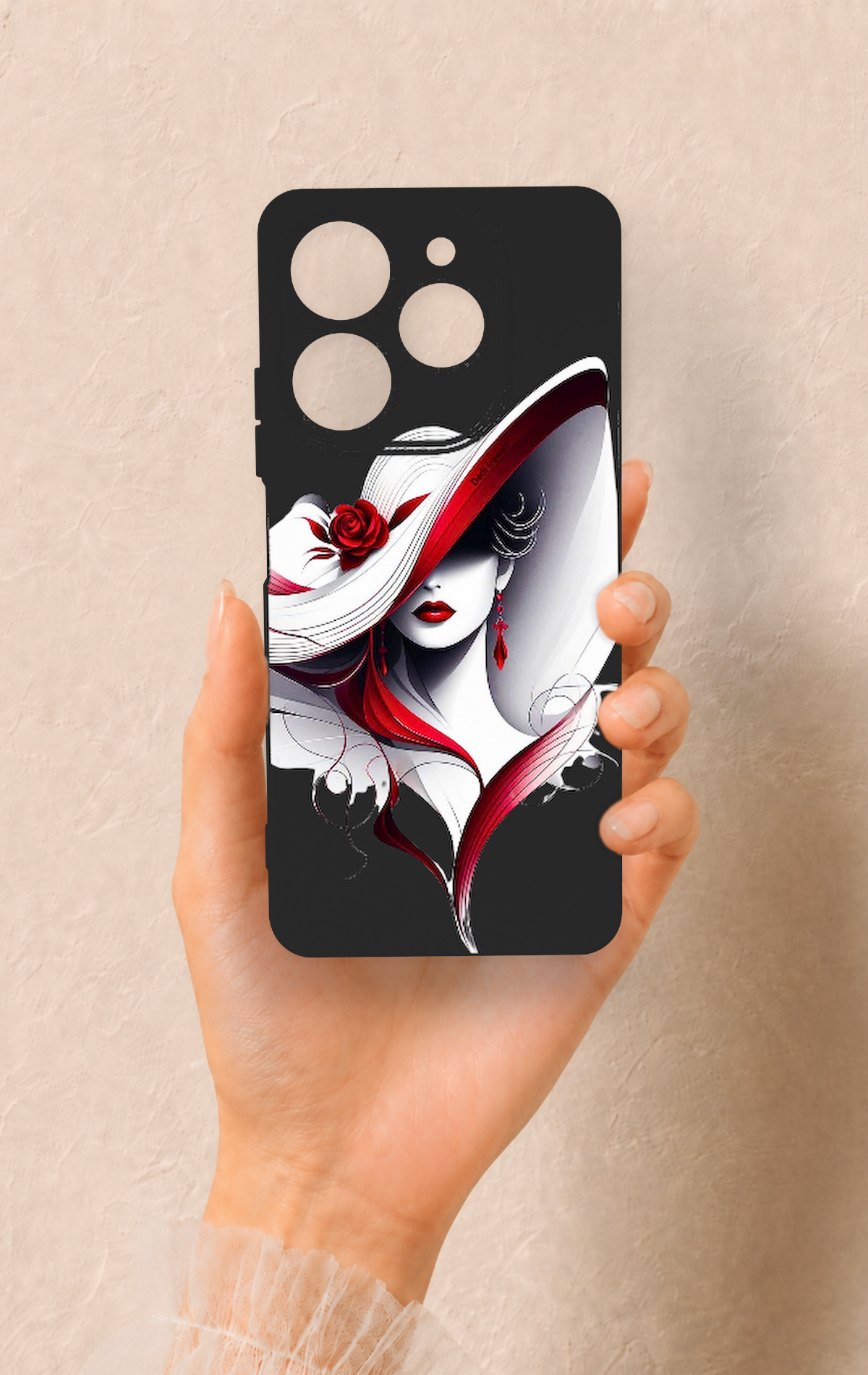 Tecno Spark 10 Pro Uyumlu Matmazel Desenli Silikon Kılıf