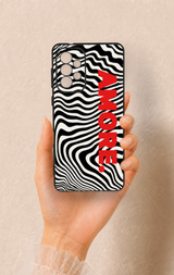 Samsung-A73 Uyumlu Zebra Amore Desenli Silikon Kılıf