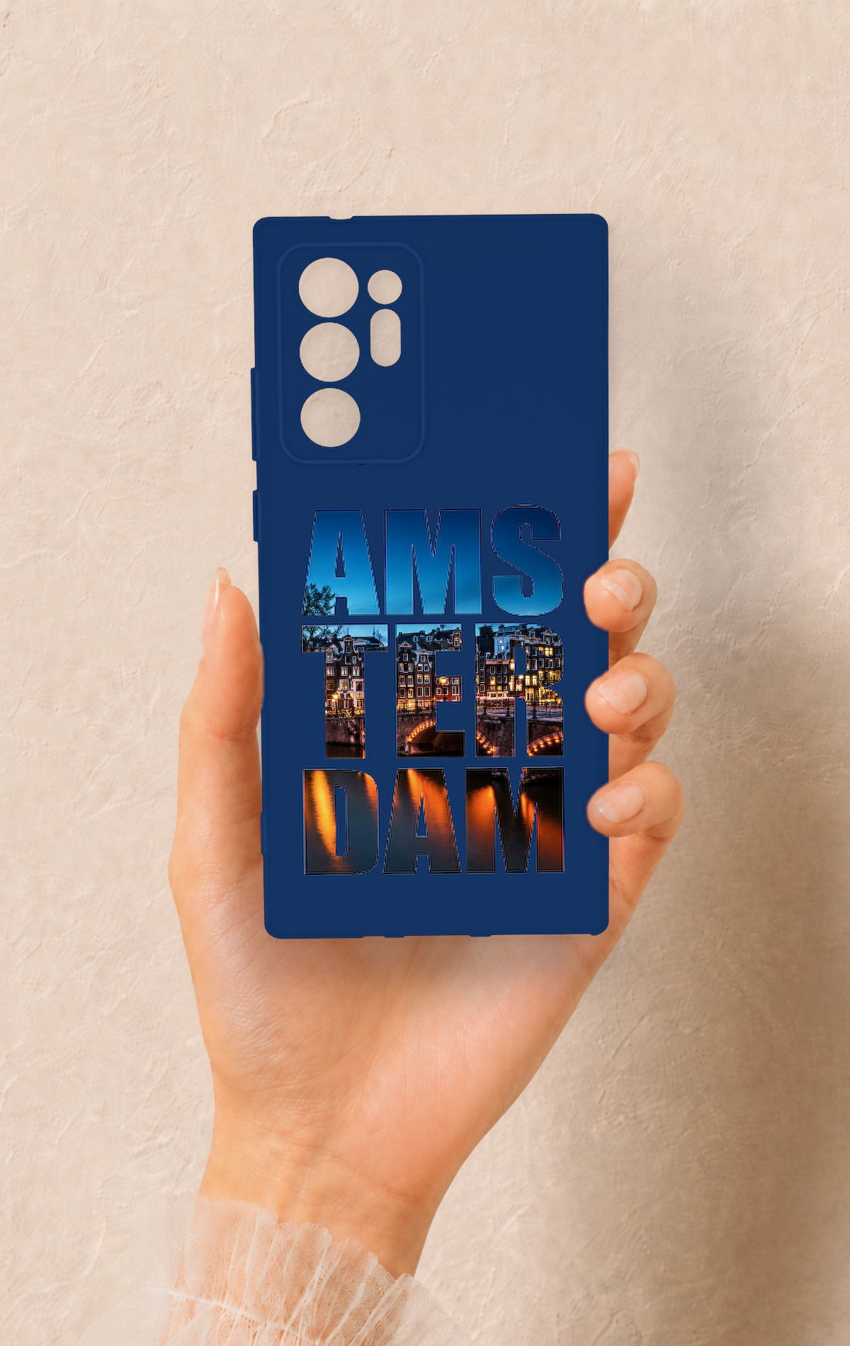 Samsung Note 20 Ultra Uyumlu Amsterdam Desenli Silikon Kılıf