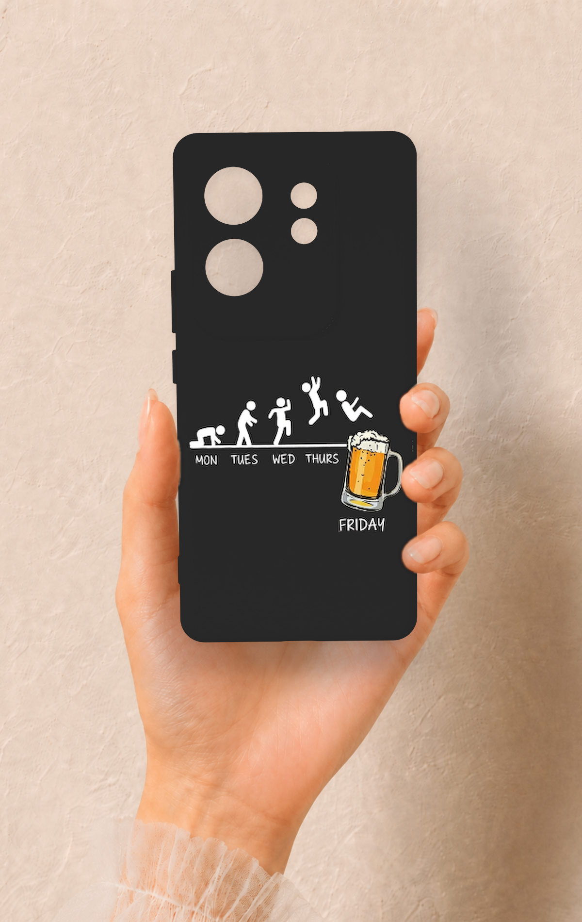İnfinix Zero 30 Uyumlu Fun Day Friday Desenli Silikon Kılıf