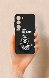 Samsung S23 Uyumlu No Pain No Gain Desenli Silikon Kılıf