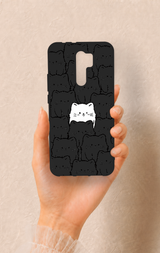 Redmi 9 Uyumlu Many Cats Desenli Silikon Kılıf