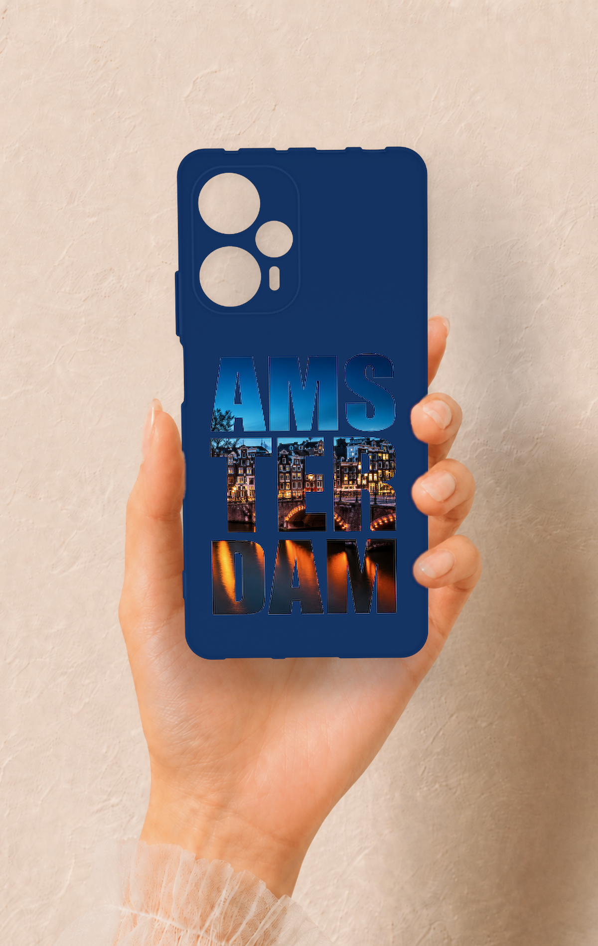 Poco F5 Uyumlu Amsterdam Desenli Silikon Kılıf
