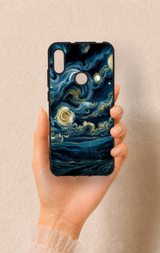 Huawei Y6 2019 Uyumlu Yıldızlı Gece Desenli Silikon Kılıf