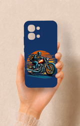 Oppo A6 Pro Uyumlu Moto Rider Desenli Silikon Kılıf