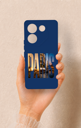 Tecno Caman 20 Pro 5G Uyumlu Paris Desenli Silikon Kılıf