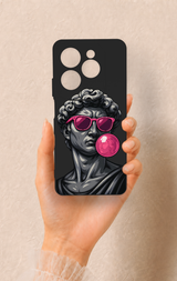 İnfinix Hot 40 Pro Uyumlu Pop David Desenli Silikon Kılıf